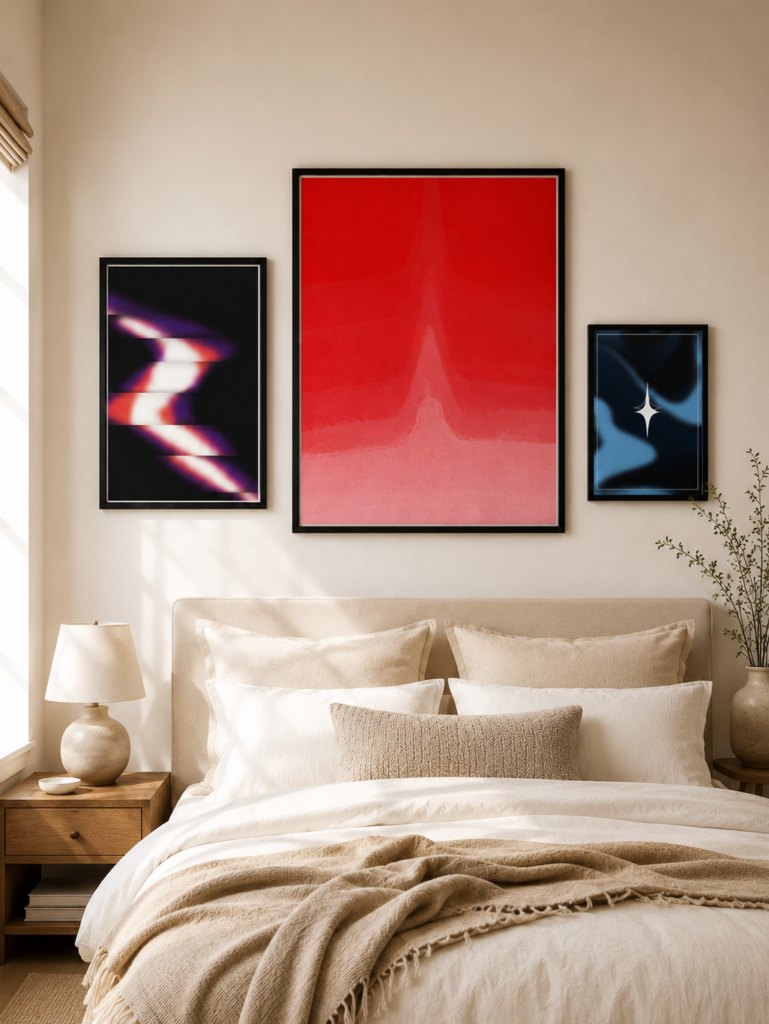 3 different sized poster