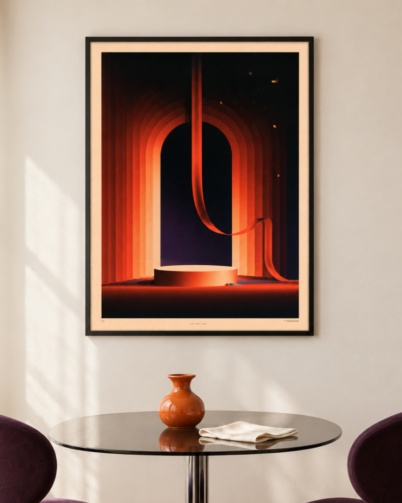 Final Bow – Dark Art Deco Theater Wall Art