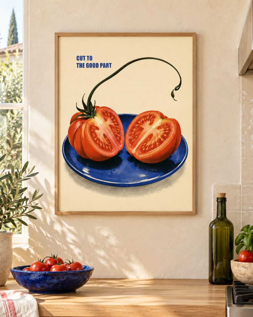Red Ripe – Retro Tomato Kitchen Wall Art