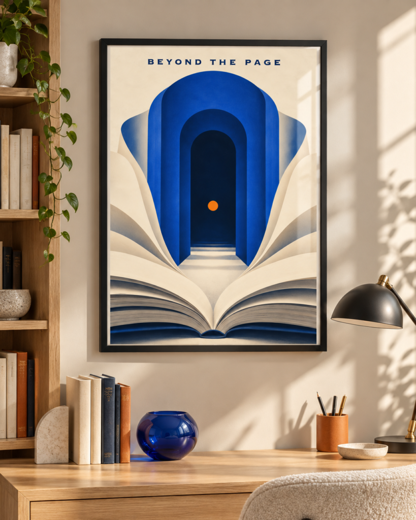 Margin Note – Surreal Book Lover Wall Art